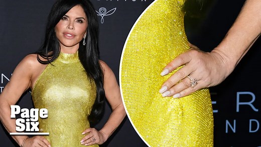 Lauren Sánchez shows off enormous engagement ring from Jeff Bezos at charity event