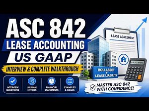 ASC 842: Lease Accounting US GAAP Interview & Complete Walkthrough