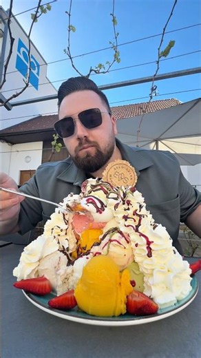 POV: You order an ice cream sundae with everything for 75 euros 😁 *Advertisement #icecream #eatin...