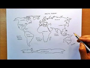 How to draw world map drawing 🌎/ world map drawing easily || Amazing art's ||