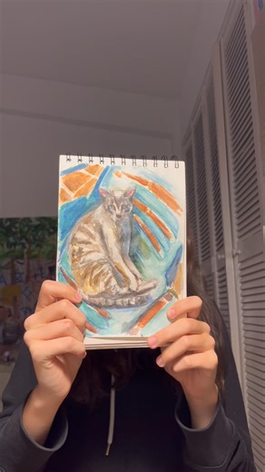 Dibujo 41/365 es súper cariñosa #reto #dibujodiario #watercolor #drawing