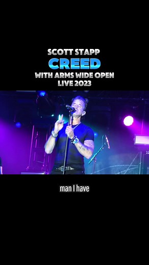 Scott Stapp Live Concert Performance of Creed's 'With Arms Wide Open'
