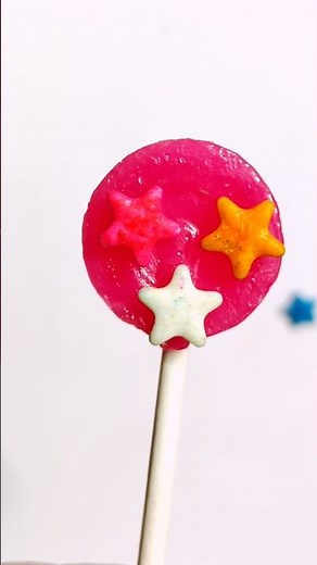 mix berry lollipop& star candy popsicle #sweets#candy #shorts