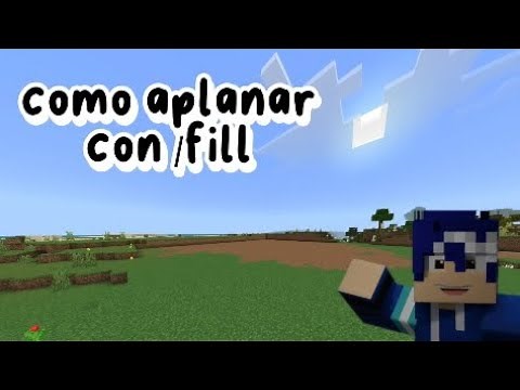 Como aplanar zonas con el comando /fill #bedrock #minecraft #tutorial