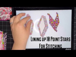 English paper piecing tips, lining up the edges, 10 point stars, Ten points in EPP, Hide and Seek