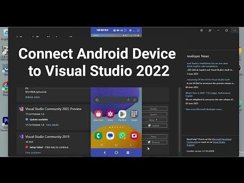 Connect External Android Device to Visual Studio 2022