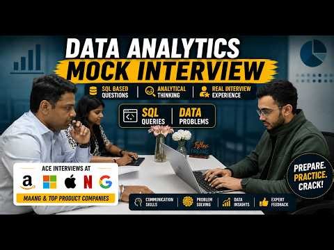 Data Analytics Mock Interview | Real Data Analyst Interview Questions & Answers (2026)