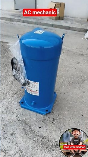 Installation of new Copeland scroll compressor for carrier package air conditioner