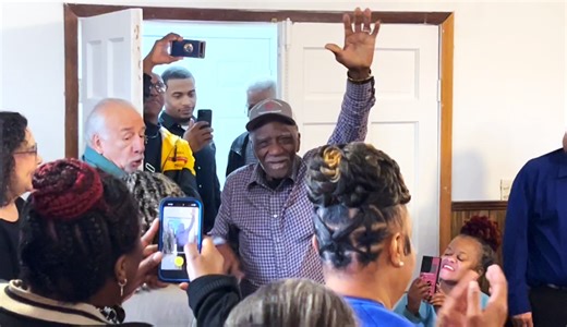 Minister Equator Black celebrates his 100th birthday one year after fire