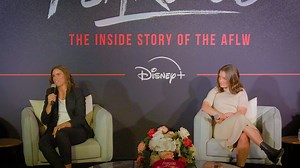 Kicking goals at our amazing launch event for Fearless: The Inside Story of the AFLW at Marvel Stadium. Episode 1 is now streaming, only on #DisneyPlus! | Disney