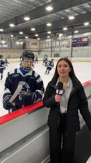 7.4K views · 51 reactions | High Button Sports correspondent, Mila rink side with @maddoxhockey86 he and The @u15_bedfordbandits get ready to face the @trurou15major  | High Button Sports | Facebook