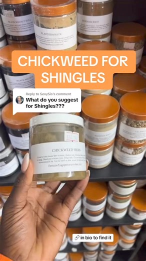 Struggling with shingles? Here is a natural remedy for you⬇️ You can create a salve by infusing our chickweed powder in olive oil . Or make a chickweed tea that you can drink . Or make a paste (water chickweed) and paste on the affected area. Follow @wholifeco for more natural home remedies that are easy and effective.You can find over 300 herbs, tea blends, and holistic products in our store or website (link in bio) . We ship worldwide.#herbalmedicine #mindfulness #alkaline #wholifeco #healthyf