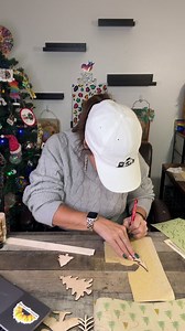 Day 19 Countdown to Craftmas: Whimsy Wonky Tree Shelf Sitter | Manda Panda Projects