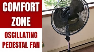 Watch Comfort Zone Oscillating Pedestal Fan - Review on Amazon Live