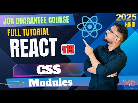 React 19 Tutorial in Hindi #28 - CSS Modules in ReactJS