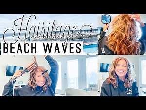 EASIEST beach waves hair tutorial | Hairitage DEEP WAVER REVIEW & HOW TO TIPS | Catch the Wave