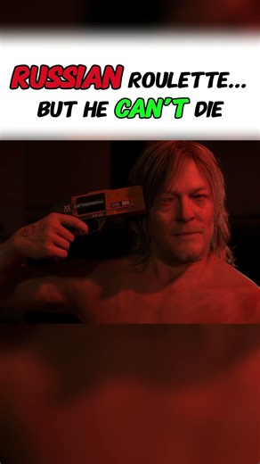 🤔Russian roulette… but he can’t loose (DS2) #hideokojima #genius