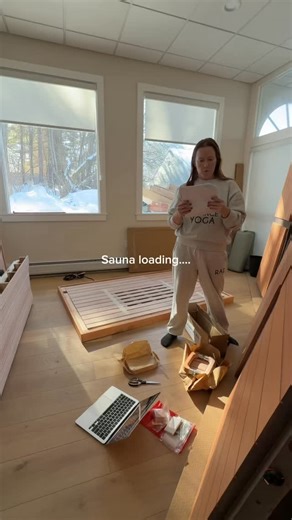 Radiance Yoga • Pittsfield Hot Yoga Studio on Instagram: "🔥😉 The studio is getting even hotter… 🤭🔥 Sauna build — Part 1. Just a little behind-the-scenes magic as we start bringing our newest glow-up to life. This is only the beginning… stay tuned for more details, because things are definitely heating up around here. 👀🔥 #radianceyoga #pittsfieldma #sauna #sunlightensaunas"