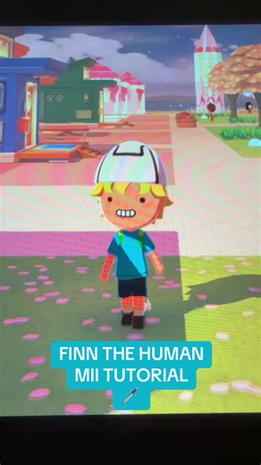 FINN THE HUMAN MII TUTORIAL 🗡️ #tomodachilife #tutorial #inspo #adventuretime