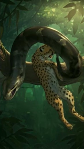 chetha with Anaconda #animalshorts #youtubeshorts #animals