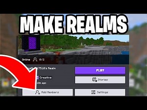 How To Make Realm In Minecraft Bedrock 2025! - Xbox, PS5, Android, IOS, PC, Switch