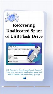 💾 USB Drive Showing Unallocated Space? Recover It!#usb #datarecovery