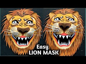 How to Make Lion Mask With Paper. Lion Mask Making.How to. Animal mask. #Mask #ck art & design