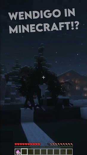 I added a WENDIGO to MINECRAFT!!! #minecraft #wendigo #cryptids