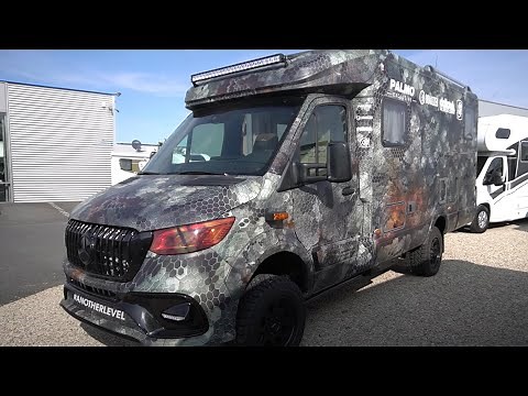 Awesome: Mercedes Benz Sprinter 2021 Motorhome Hymer MLT580 4x4 RSX Anaconda with V8 Soundbox!