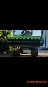 Watch our Avant with the new mulcher attachment chew up brash, stumps and ivy after we removed a row of dead and diseased trees down a tight footpath. This allows the material to rot down much faster and leaves a tidy bed of mulch ready for re-planting | Saw Doctors Forestry Ltd