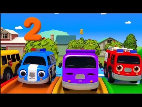 🎬 Title:Colorful Cars Race | Learn Numbers and Colors | Fun Kids #KidsLearning #ColorfulCars
