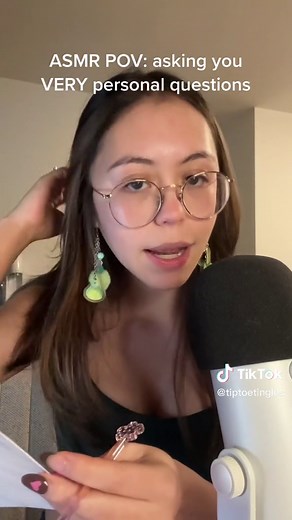 heavy emphasis on the last question #asmr #asmrpersonalattention #personalquestions #blueyeti