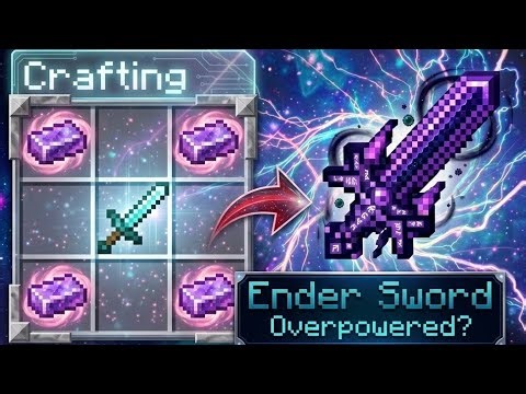 I Found The ILLEGAL Recipies For The SUPER OP ENDER SWORD 😱😈........ 