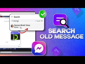 How to Search for Old Messages on Messenger on PC