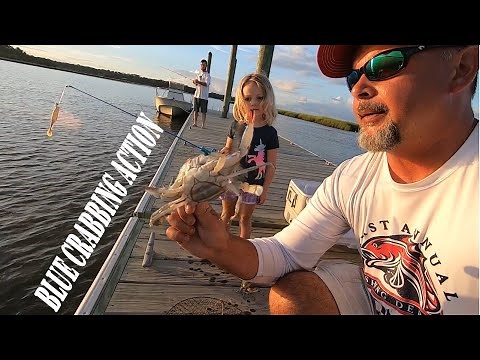 BLUE CRAB CRABBING with TWO RING CRAB NETS