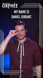 You might recognize him as Moritz from our production of Spring Awakening Broadway, or from his recent work on You Netflix. But now, Daniel N. Durant plays Orpheus in our upcoming production of Deaf West Presents: Orphée, which starts performances THIS WEEK! Don’t miss it. March 11 – April 5 At Odyssey Theatre Ensemble Tickets on sale now at www.deafwest.org | Deaf West Theatre