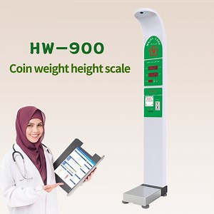[Hot Item] Pharmacy Human Weighing Scale with Height and Coin