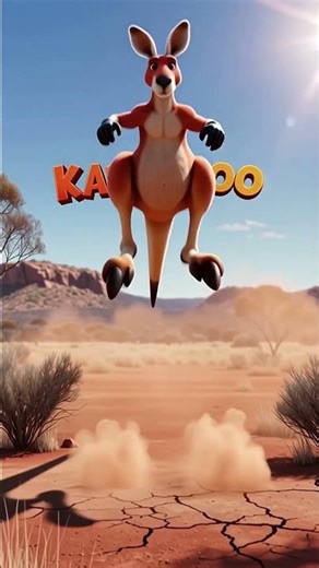 Kangaroo #animalseries #cartoon #learnwithfun #funny #creativejoykids #educationalgames #zimzaroo