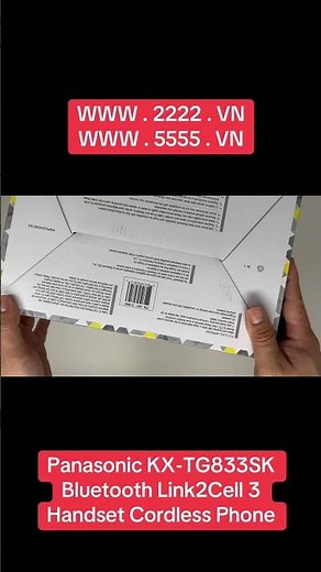 Panasonic KX-TG833SK Bluetooth Link2Cell 3 Handset Cordless Phone