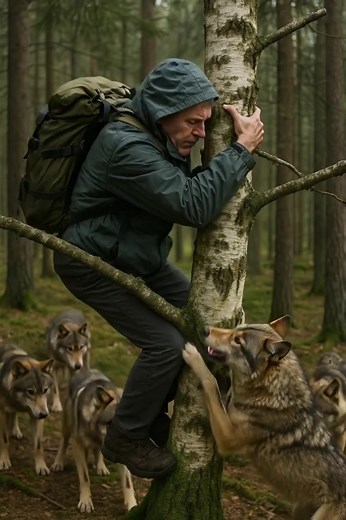 1.2K views | The wolves in the forest surrounded an old man and began...