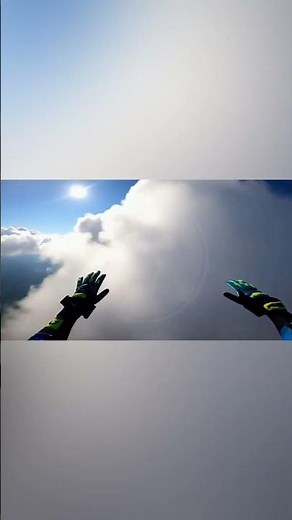 Flying through a cloud #short #shorts #shortvideo #sora #sora2 #soralife #ai #skydiving #explore