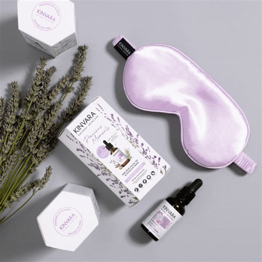 We believe in Precious Moments, that’s why we created this beautiful gift set. Our lavender-scented, calming Precious Facial Oil is a great plant-based alternative to retinol, leaving your skin feeling cared for and conditioned. After applying this, slip the lightweight Lavender Eye Mask on and sink into sleep, while feeling totally relaxed. | Kinvara Skincare