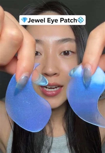 korean skincare keeps getting fancier & more luxurious ✨ diamond and sapphire to brighten your undereyes @I Dew Care #eyepatches #kbeauty #undereyes #selfcare #skincare