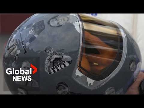 Ukrainian Olympian disqualified over helmet says his dream was taken away