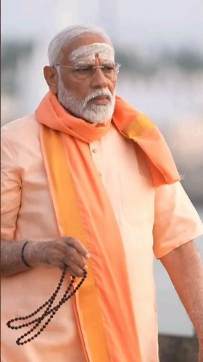 PM Modi meditates at Vivekananda Rock Memorial in Kanniyakumari | #shorts