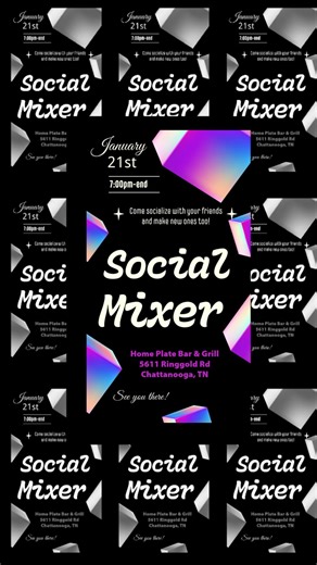 SOCIAL MIXER!! Bring friends to hang out with OR make new ones! 🤗 These are always so much fun! #eastridgetn #sportsbar #chattanooga #social #dontmissout @Nooga Nightlife @WebbChatts | chattanooga vlogs