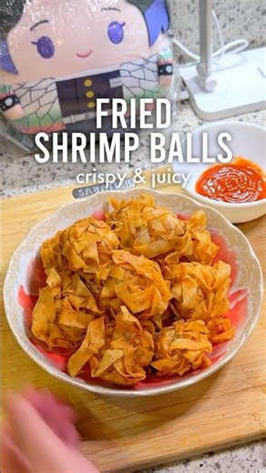 crispy fried shrimp balls