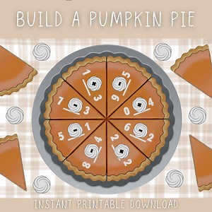 Pumpkin Pie Math Game: Addition & Subtraction Practice (digital Download) - Etsy