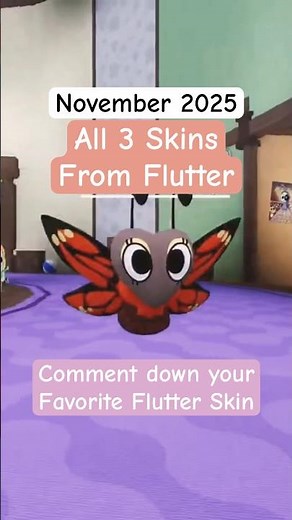 ALL 3 FLUTTER SKINS IN DANDYS WORLD (November 2025) #roblox #dandysworld