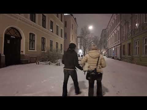 Oslo NIGHT SNOW STORM Walk 🇳🇴 Nightlife & Snowy City Streets | Norway 4K SNOW Night Tour 🇳🇴🇳🇴